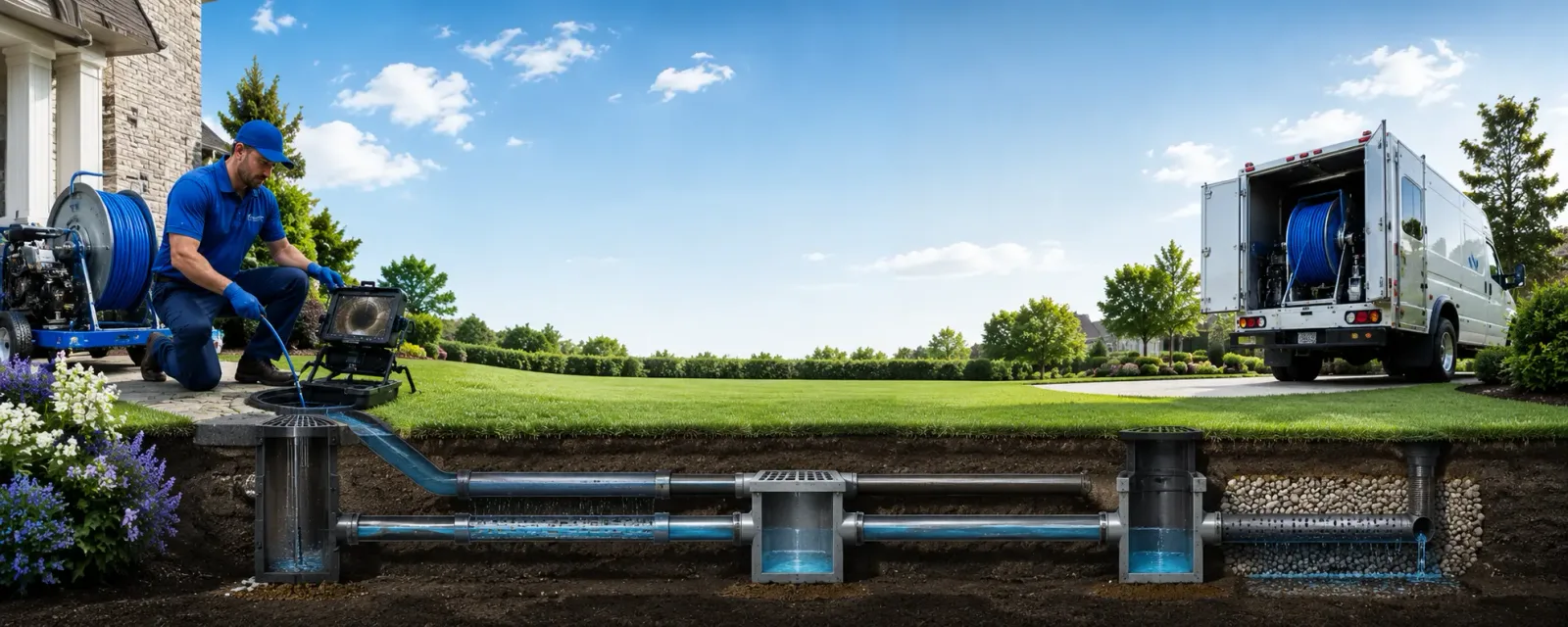 Outdoor drain cleaning information for Trosper, KY